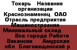 Токарь › Название организации ­ Краснознаменец, ОАО › Отрасль предприятия ­ Машиностроение › Минимальный оклад ­ 50 000 - Все города Работа » Вакансии   . Амурская обл.,Благовещенский р-н